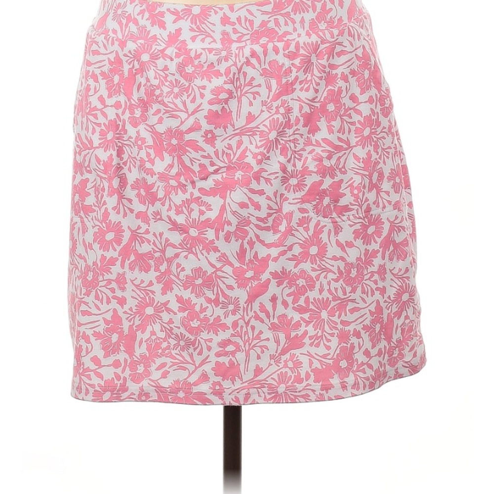Croft and Barrow pink/white flowers summer skort good condition front pockets